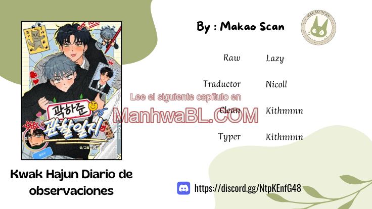 Kwak Ha-Jun Diario de observaciones - Capítulo 5 manhwa