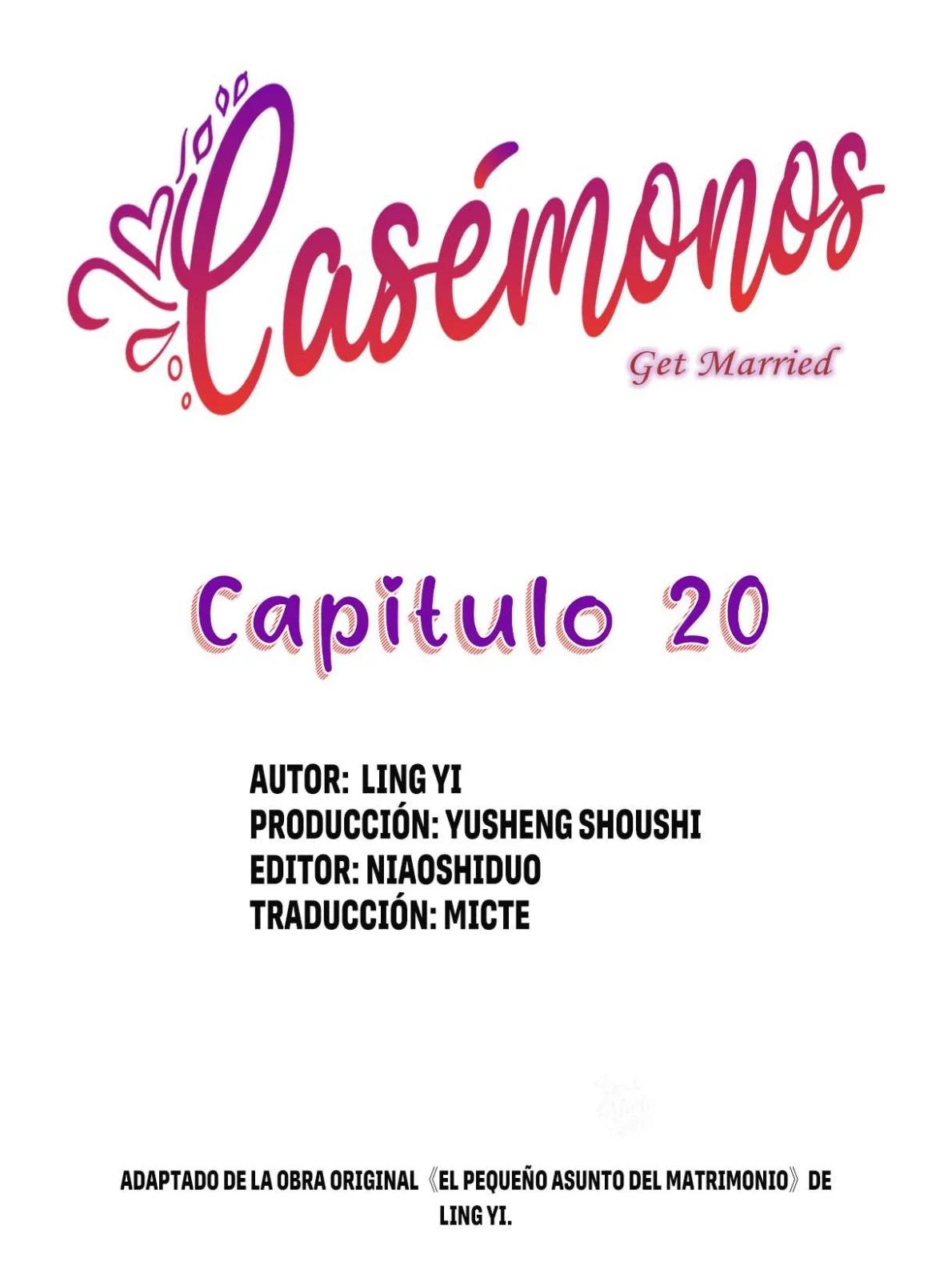 Casémonos - Capítulo 20 manhwa