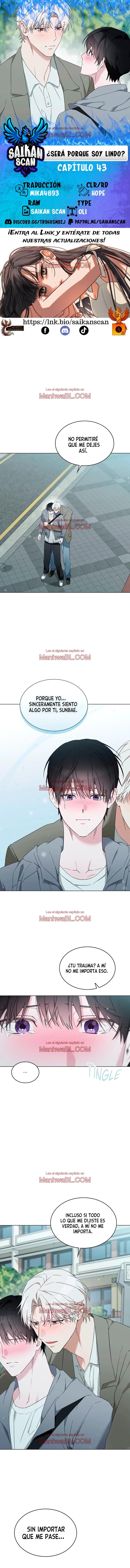 ¿Es porque soy lindo? - Capítulo 43 manhwa