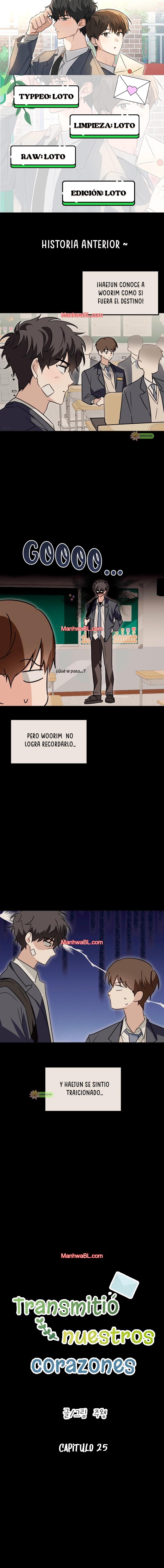 Transmitio Nuestros Corazones - Capítulo 25 manhwa