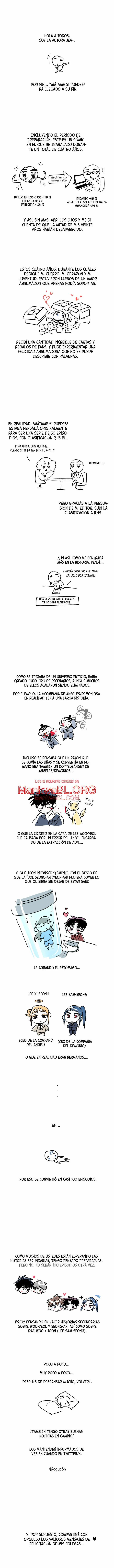 Kill Me if You Can - Capítulo 100.5 manhwa
