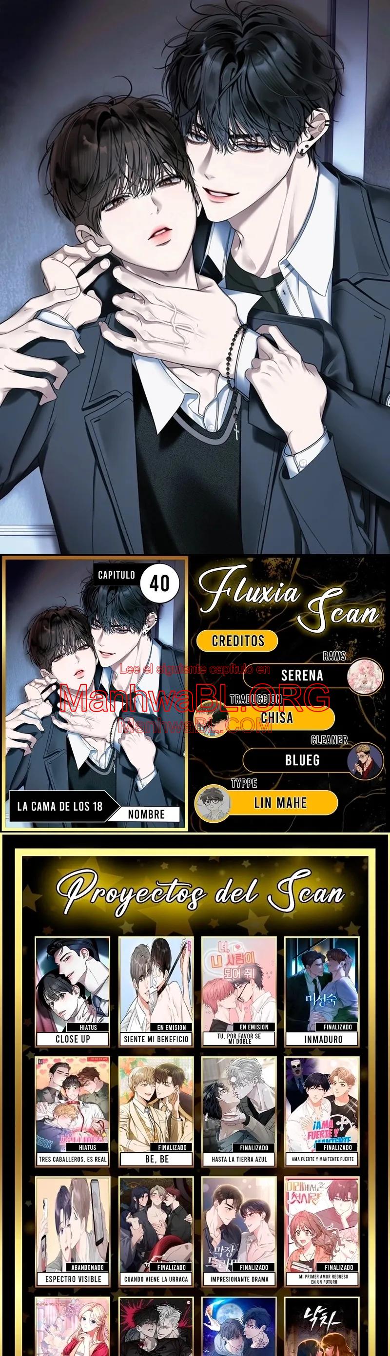 La Cama De Los Dieciocho - Capítulo 40 manhwa