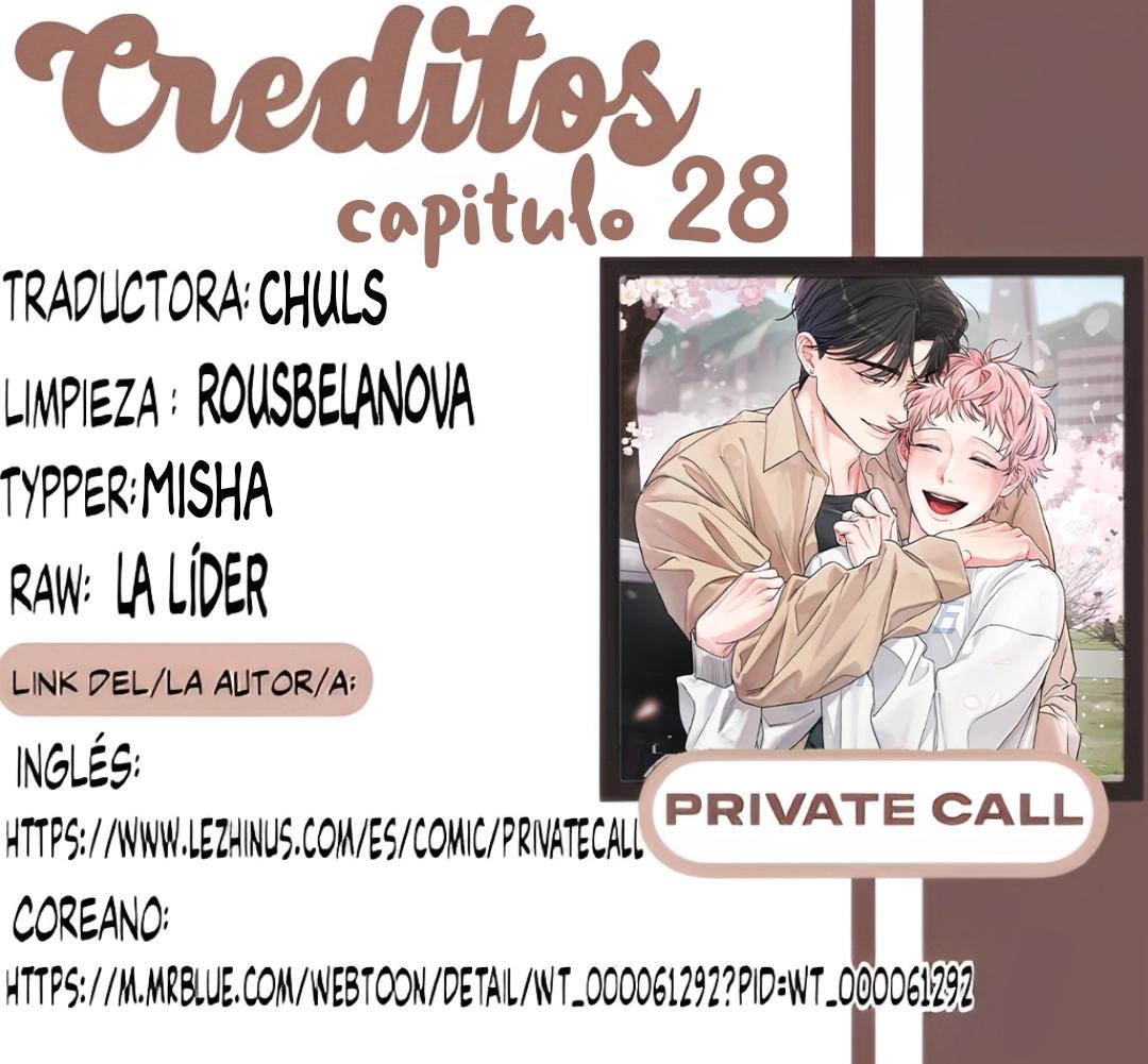 Llamada privada - Capítulo 31 manhwa
