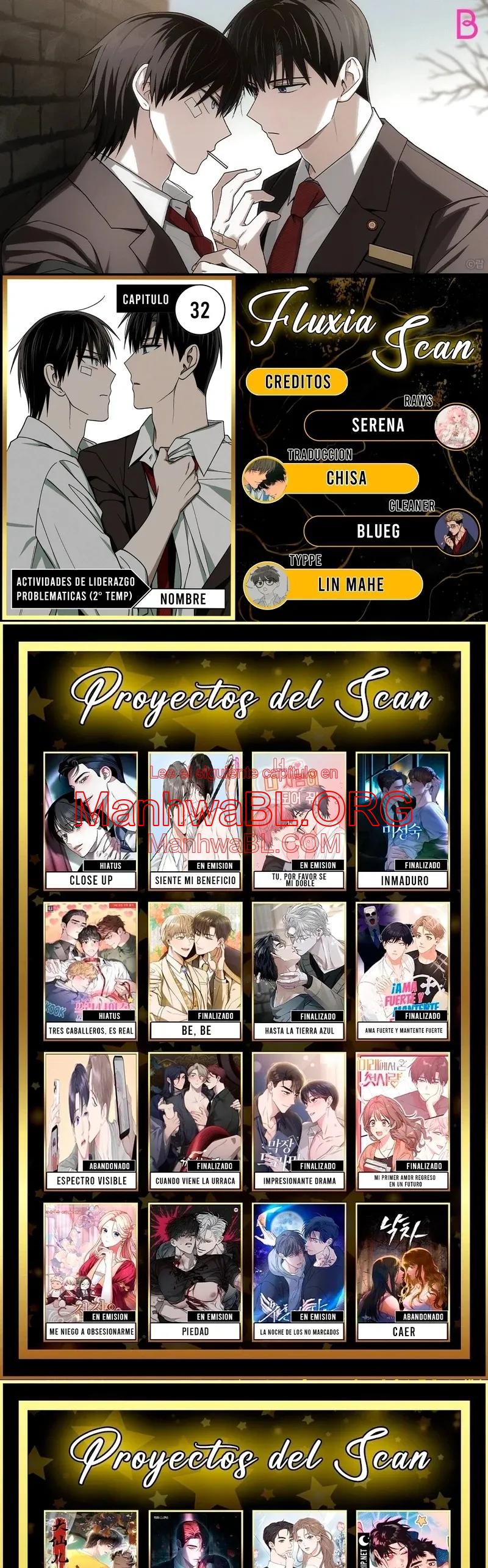Actividades de liderazgo problemáticas - Capítulo 32 manhwa