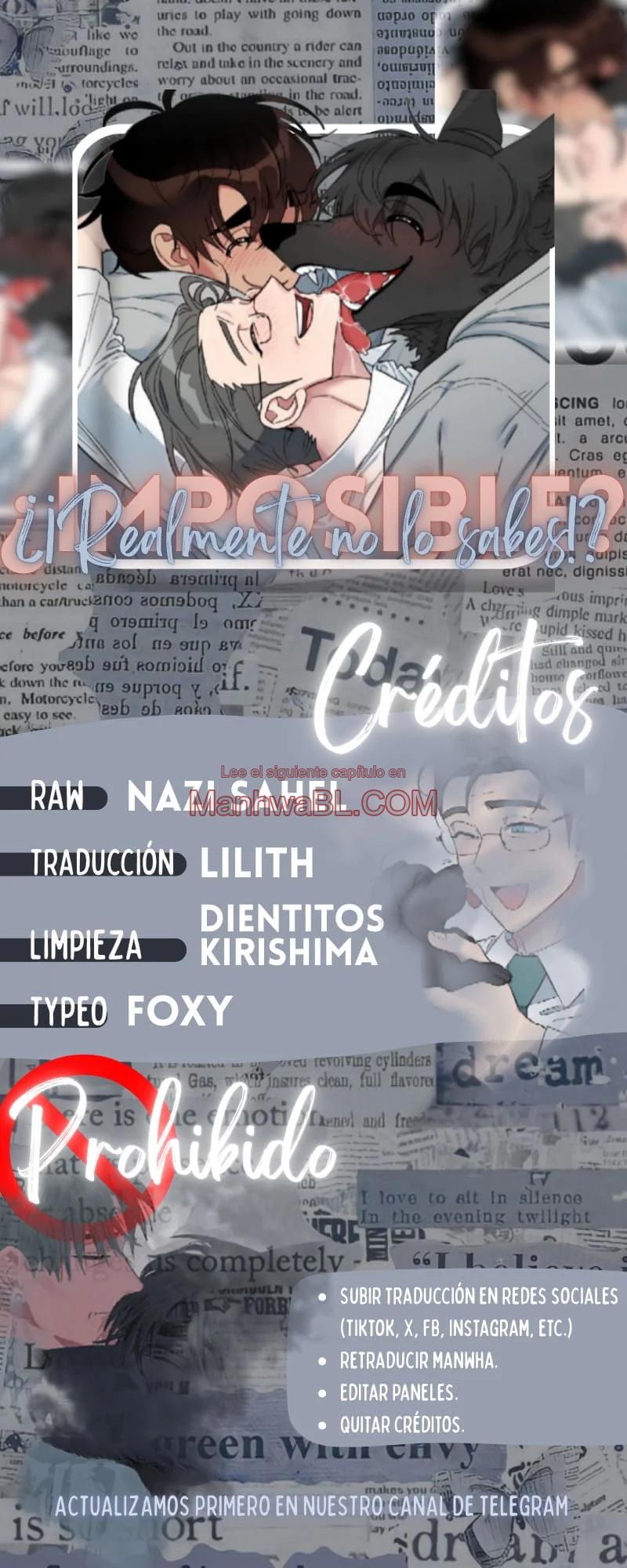 ¡Imposible! ¿¡Realmente no lo sabes!? - Capítulo 50 manhwa