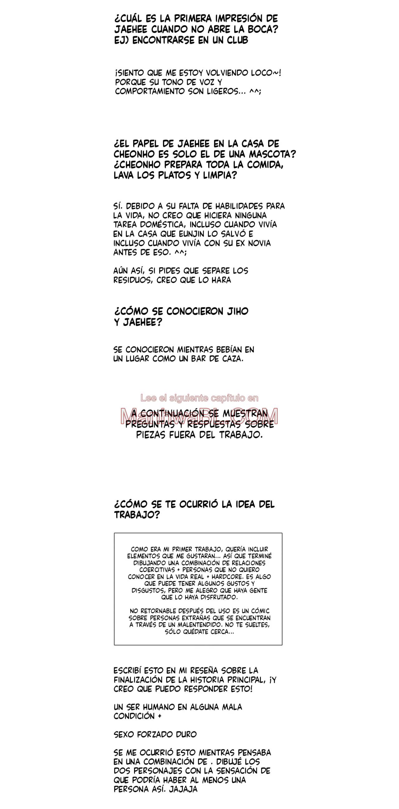 No hay devoluciones después de su uso - Capítulo 20.1 manhwa