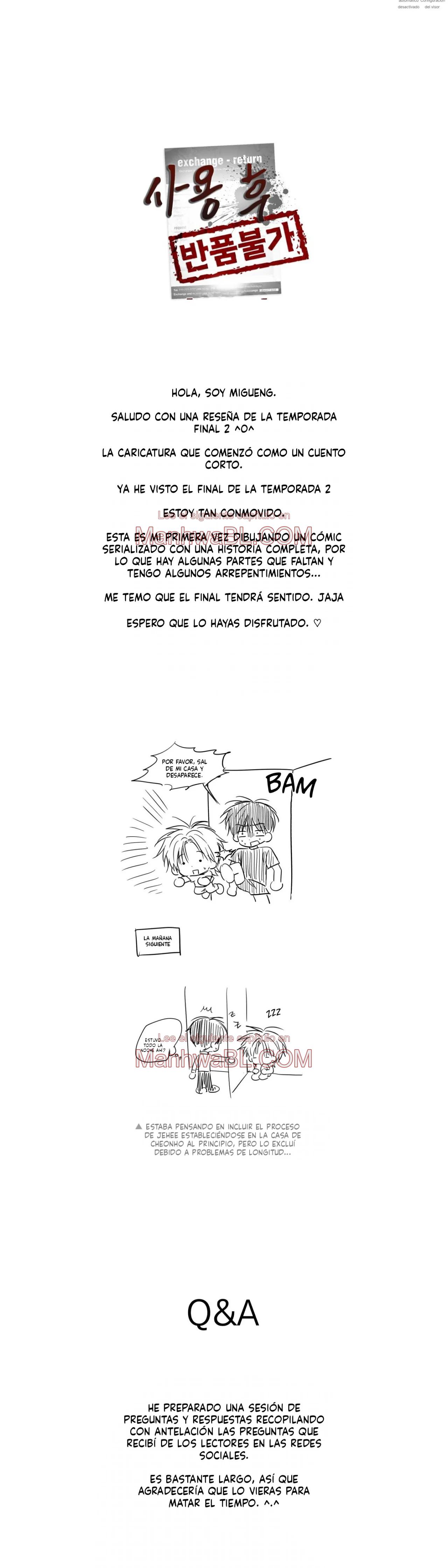 No hay devoluciones después de su uso - Capítulo 20.1 manhwa