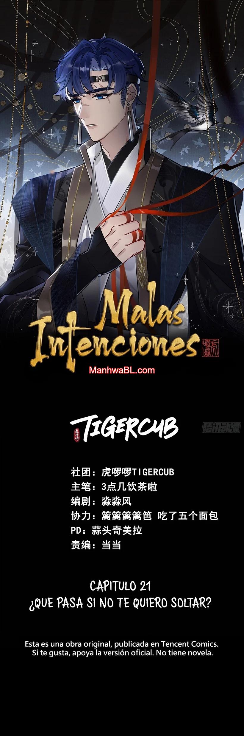 Malas intenciones - Capítulo 21 manhwa