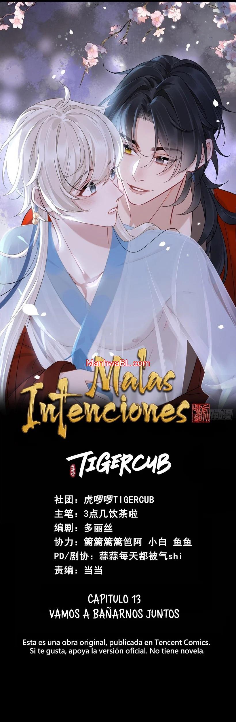 Malas intenciones - Capítulo 13 manhwa