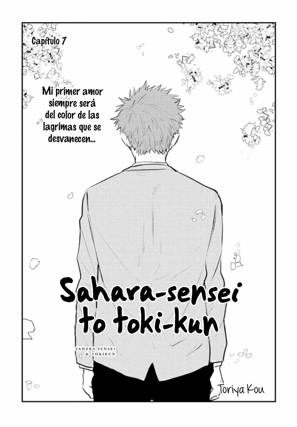 Sahara-sensei to Toki-kun - Capítulo 7 manhwa