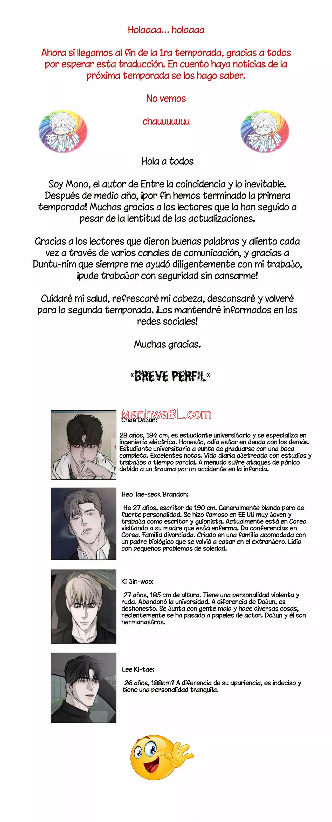 Entre la coincidencia y lo Inevitable - Capítulo 30.5 manhwa