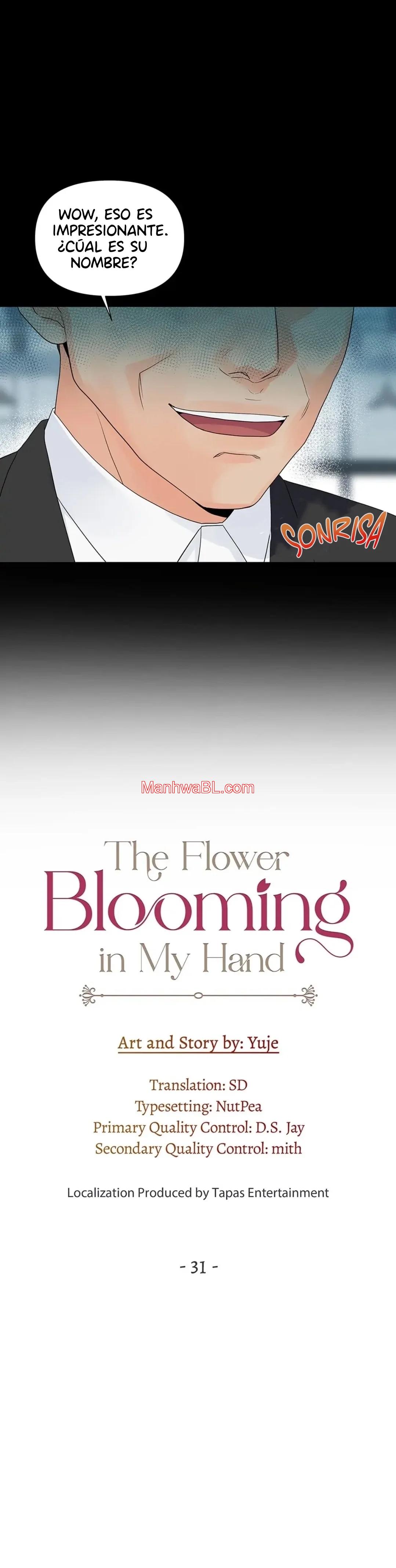 The Flower Blooming in My Hand - Capítulo 31 manhwa