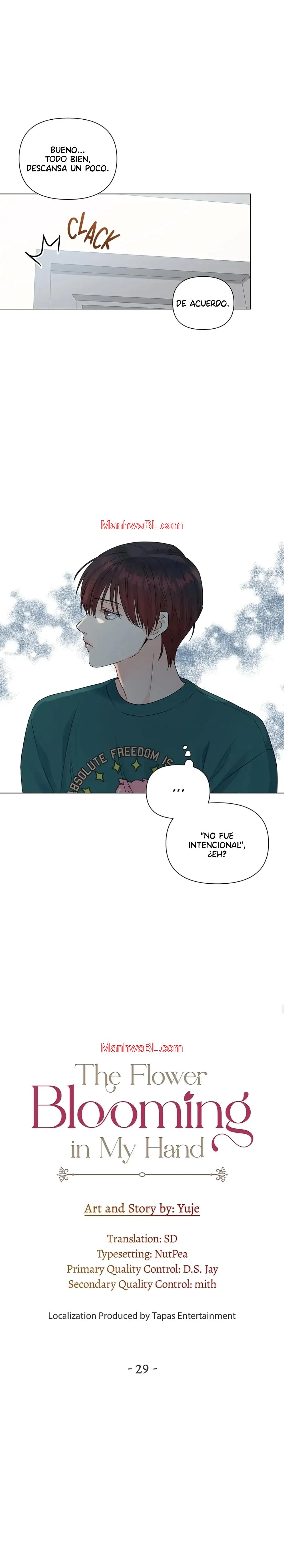 The Flower Blooming in My Hand - Capítulo 29 manhwa