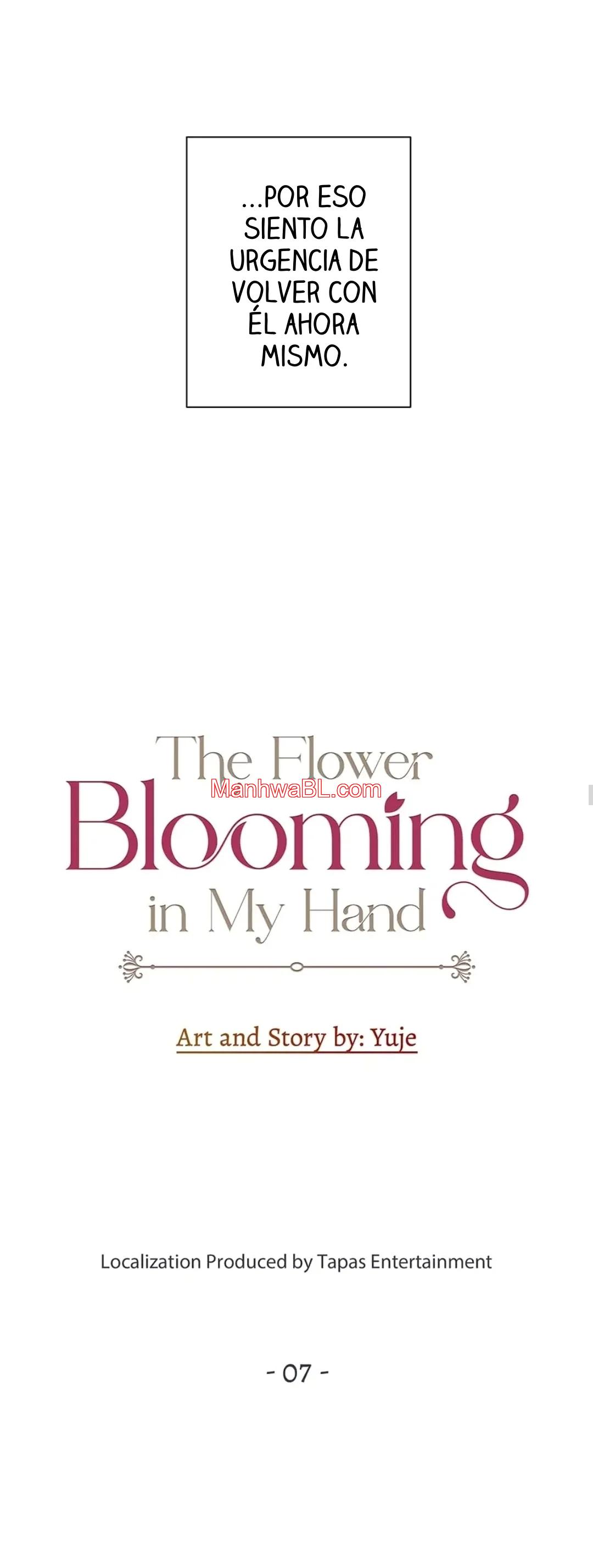 The Flower Blooming in My Hand - Capítulo 7 manhwa