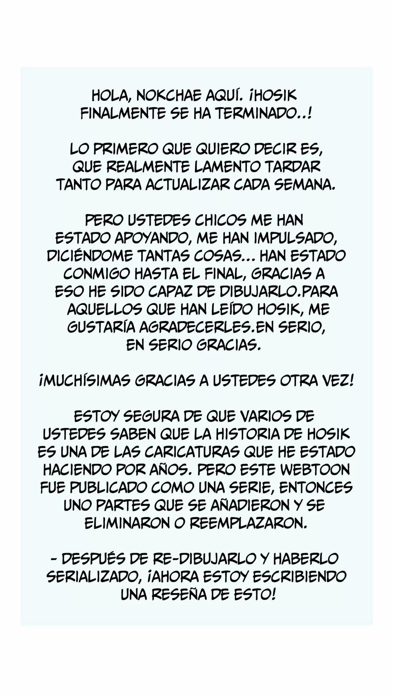 ¡Cuéntanos, Hosik! - Capítulo 70.5 manhwa
