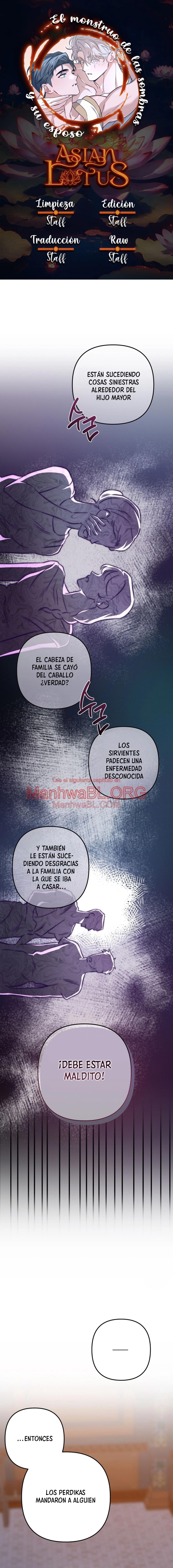 El monstruo de las sombras y su esposo - Capítulo 2 manhwa