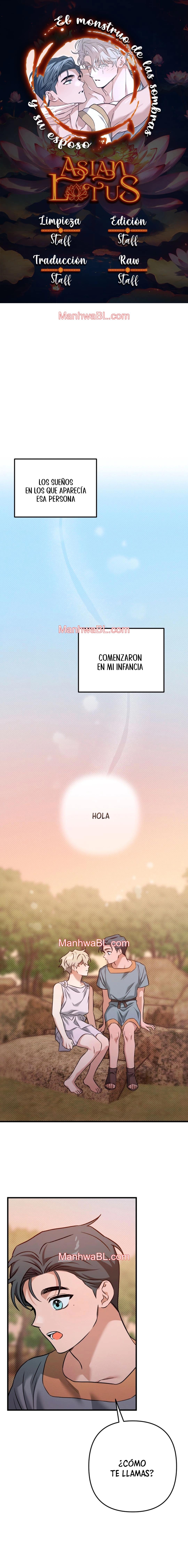 El monstruo de las sombras y su esposo - Capítulo 1 manhwa
