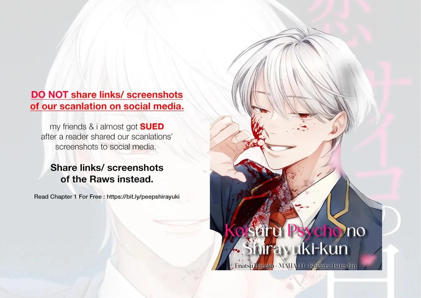El psicópata enamorado Shirayuki - Capítulo 1 manhwa