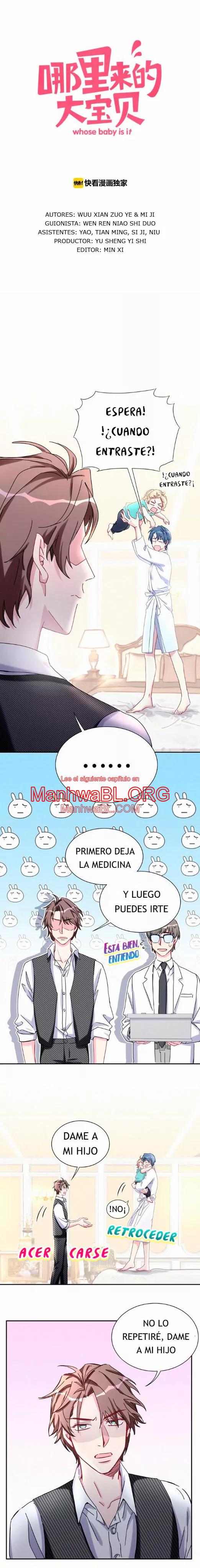 ¿De quién es el bebé? - Capítulo 9 manhwa