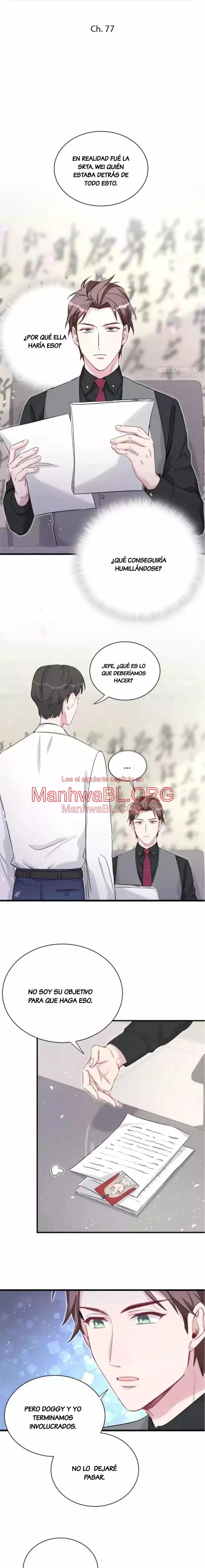 ¿De quién es el bebé? - Capítulo 77 manhwa