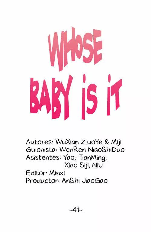 ¿De quién es el bebé? - Capítulo 41 manhwa