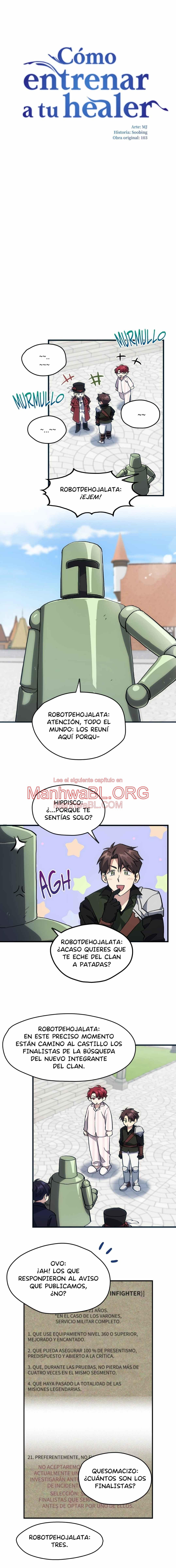 Cómo entrenar a tu healer - Capítulo 15 manhwa