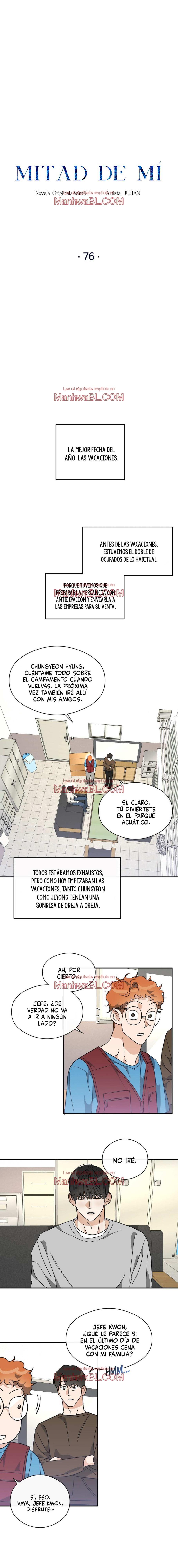 Half of Me - Capítulo 76 manhwa