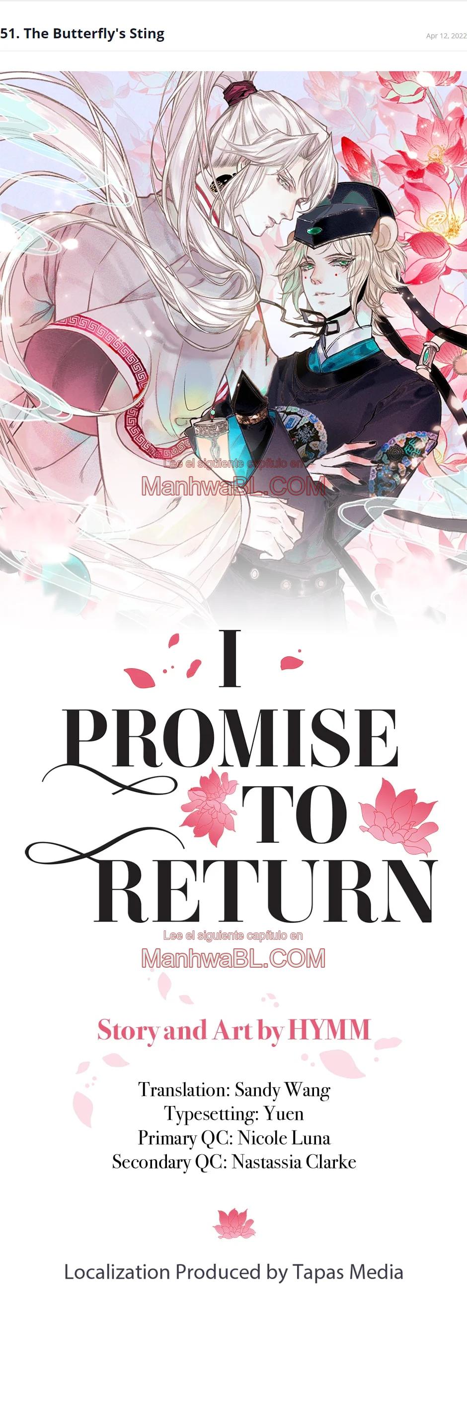 Prometo Regresar - Capítulo 51 manhwa