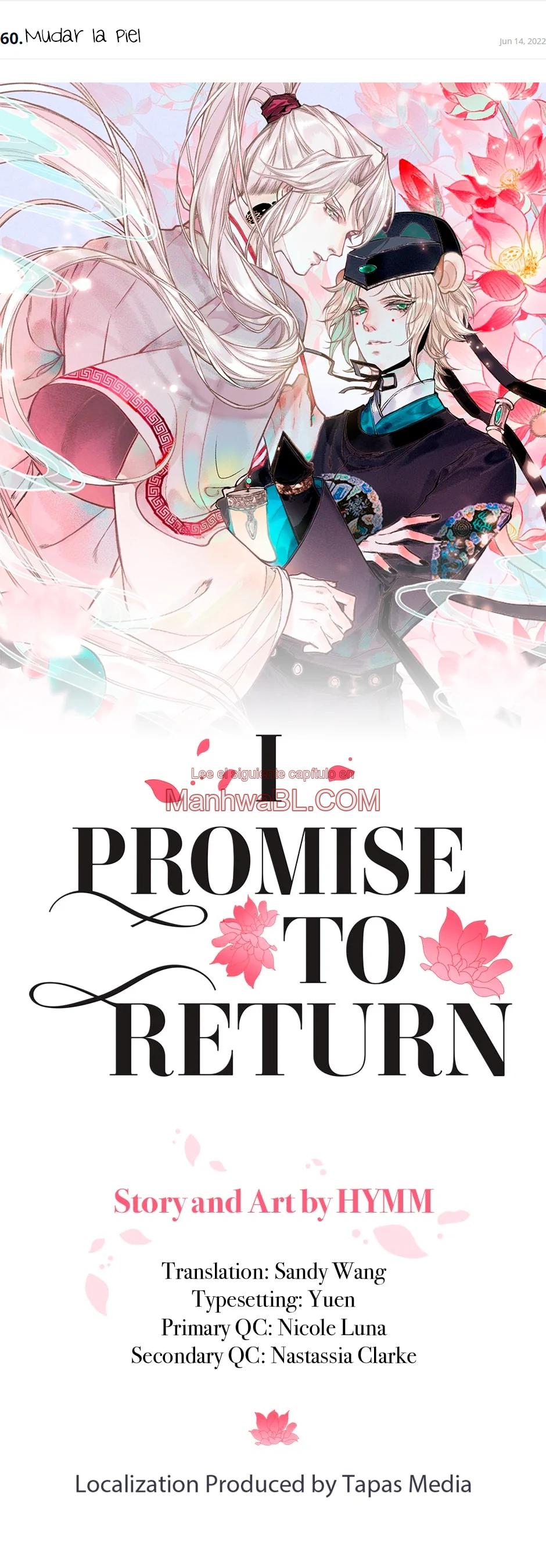 Prometo Regresar - Capítulo 60 manhwa