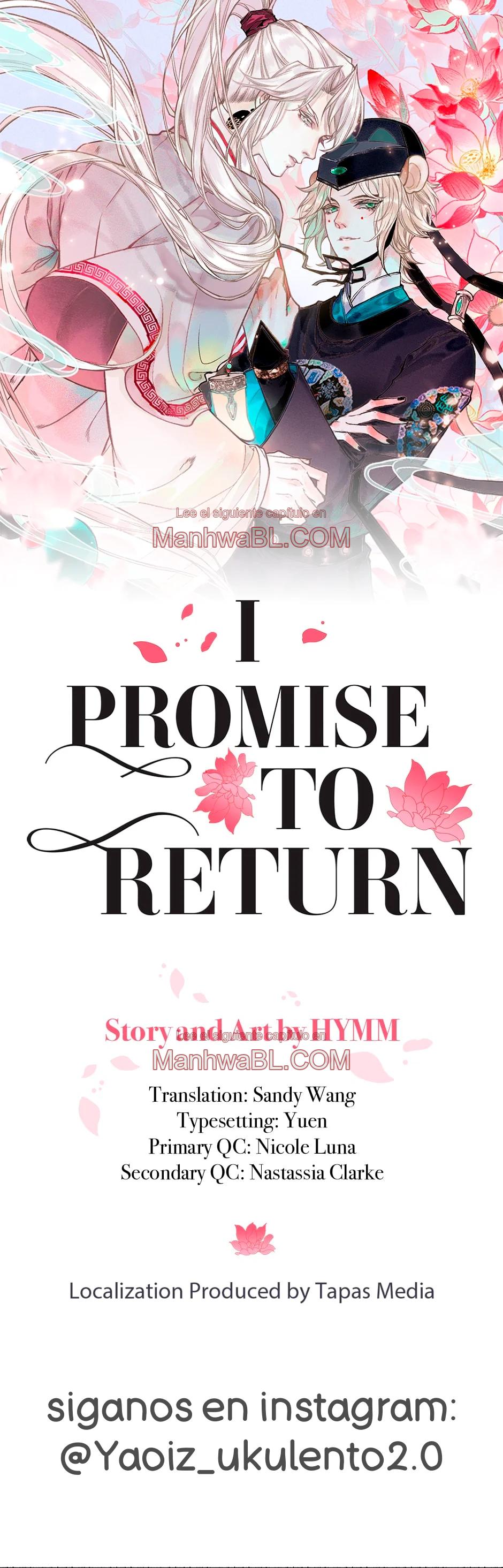 Prometo Regresar - Capítulo 28 manhwa