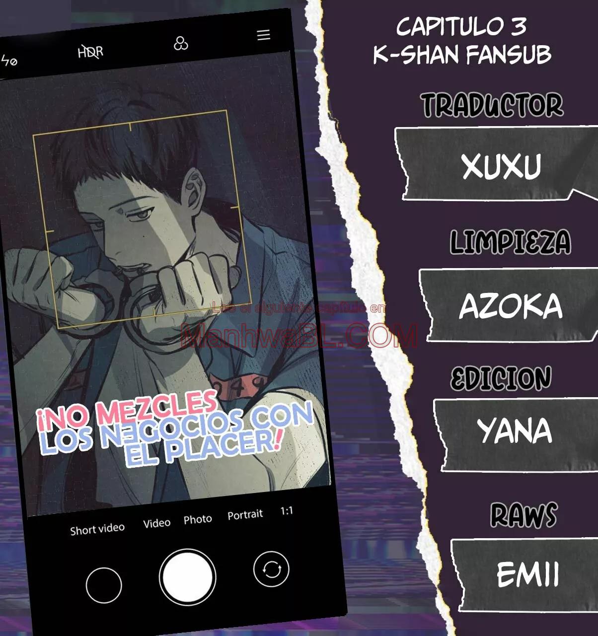 ¡No mezcles los negocios con el placer! - Capítulo 3 manhwa