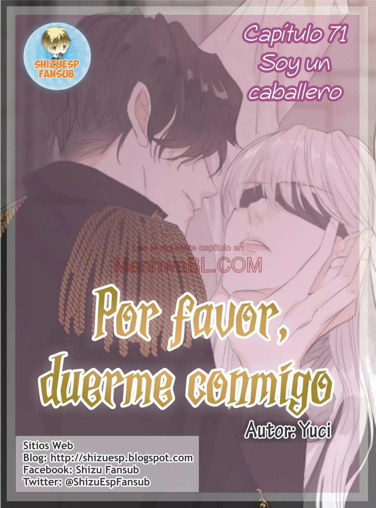 Por favor, duerme conmigo - Capítulo 71 manhwa