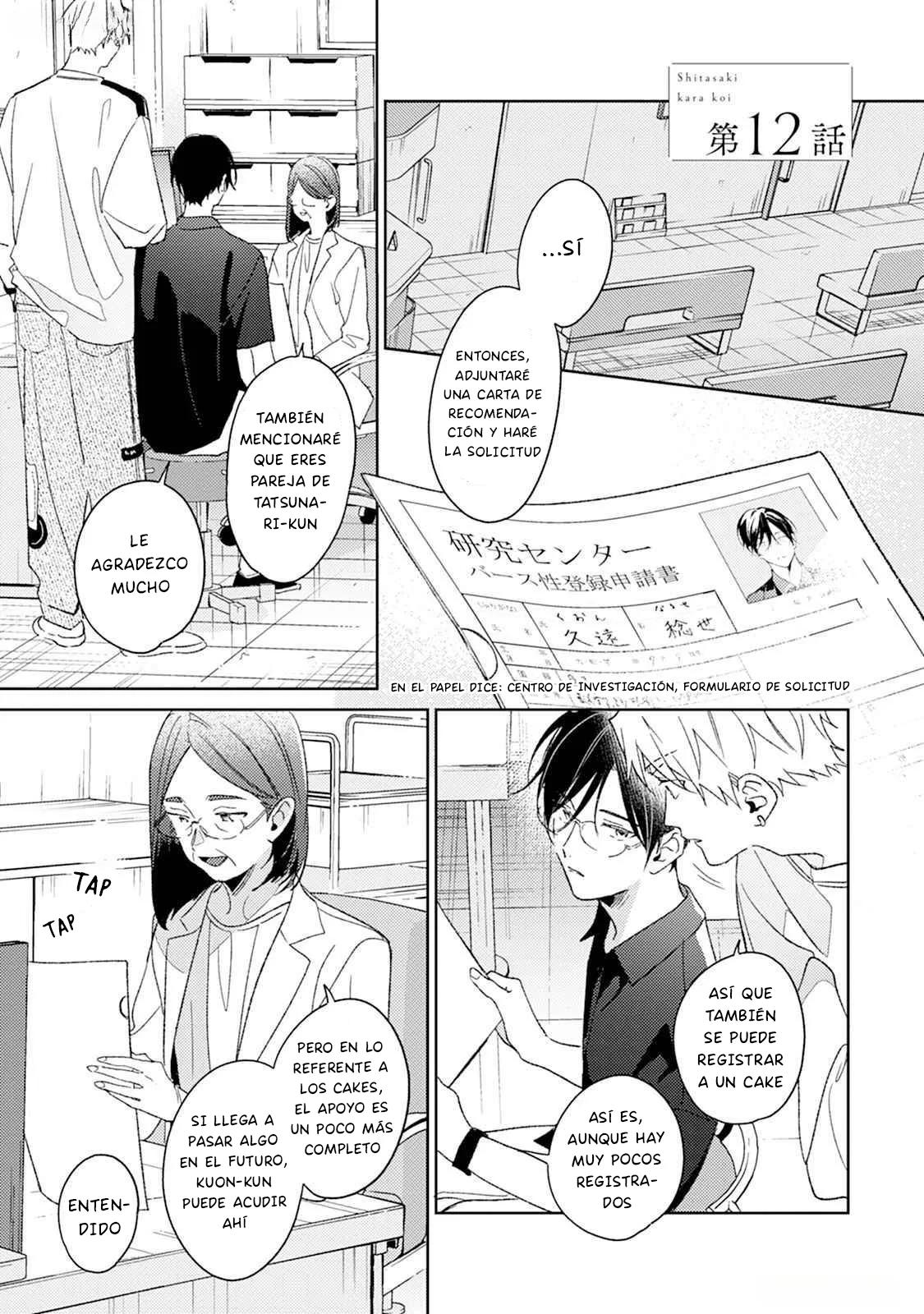 Shitasaki Kara Koi - Capítulo 12 manhwa