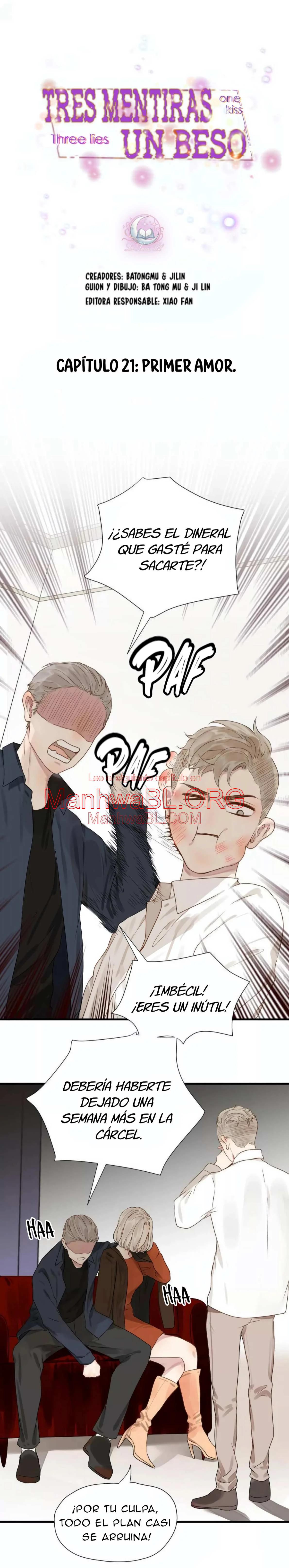 Tres mentiras y un beso - Capítulo 21 manhwa