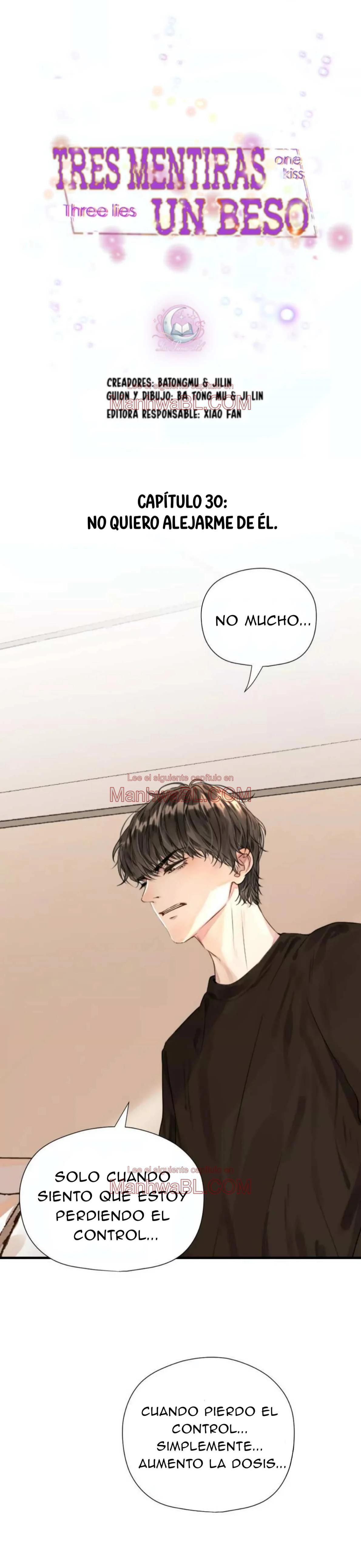 Tres mentiras y un beso - Capítulo 30 manhwa
