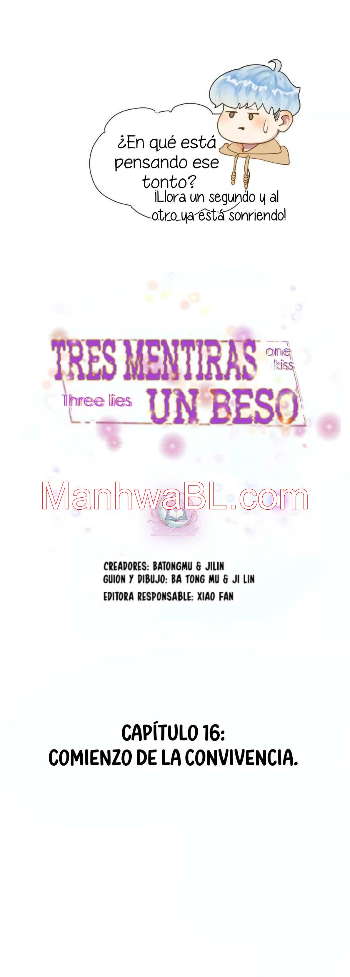 Tres mentiras y un beso - Capítulo 16 manhwa