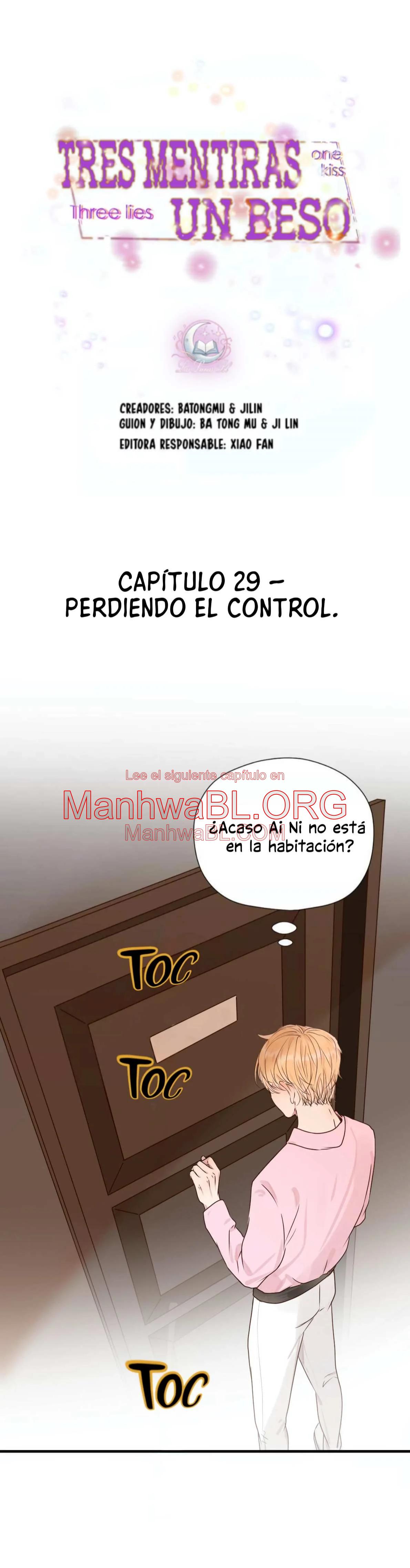 Tres mentiras y un beso - Capítulo 29 manhwa